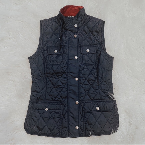Quilted Navy Banana Republic Vest - Picture 2 of 4